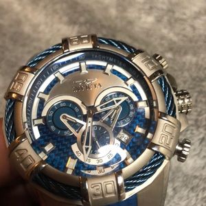 Blue Invicta watch